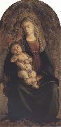 Madonna and Child in Glory with Cherubim Sandro Botticelli